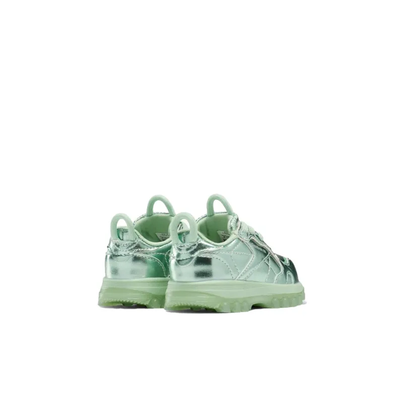 Reebok Cardi B X Classic Leather Toddler 'Semi Pixel Mint'-4