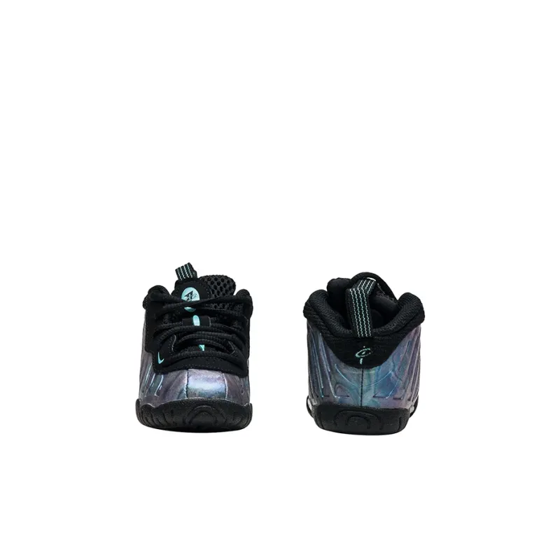 Nike Foamposite One PRM Anti-Slip Wear-Resistant Mid-Top Toddler Shoes Black Multicolor Infant And Toddler-3