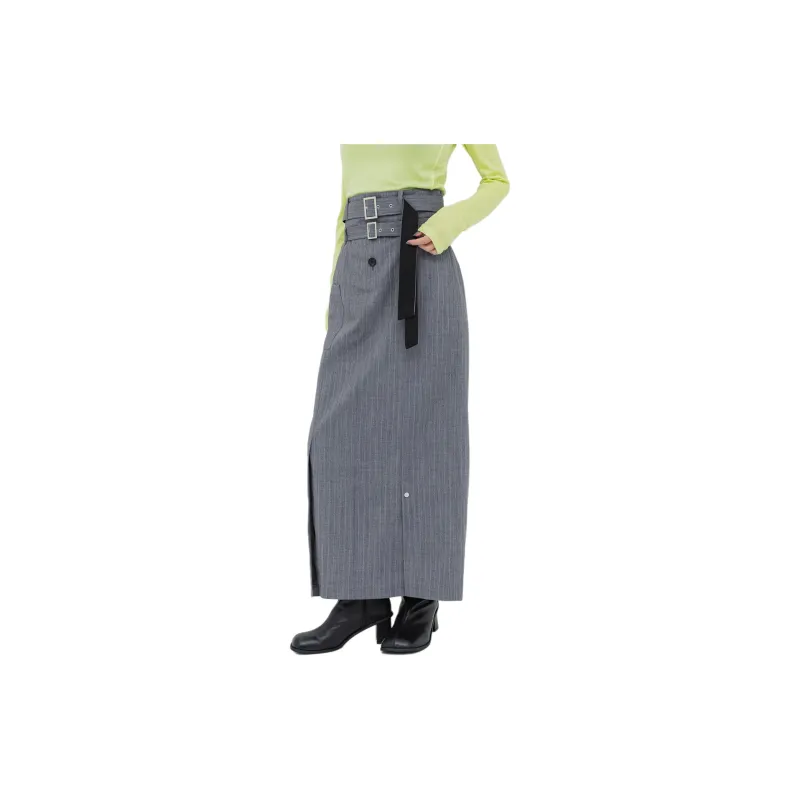 UNITED TOKYO Casual Long Skirts Women's Dark Gray-3