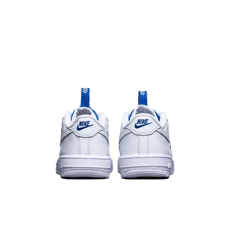 Nike Air Force 1 Toggle Low Top Toddler Shoes White Blue Infant And Toddler-4