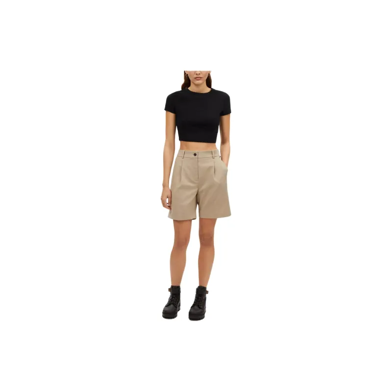 COACH Casual Shorts Women's Tea Brown-1