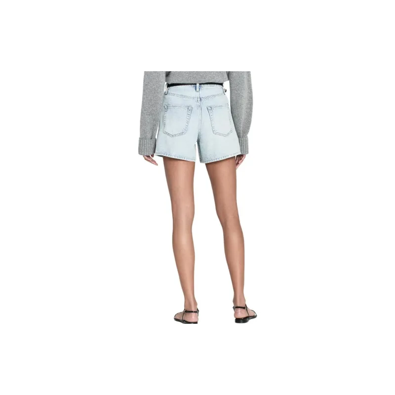FRAME The Easy High rise Denim Shorts-3