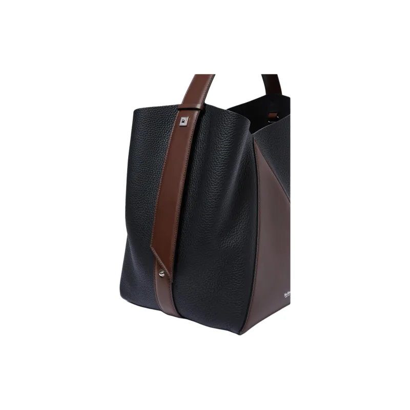 MaxMara Deer-Print Calfskin Bucket Bags Crossbody Bag Shoulder Bag Medium Size Women's Hazelnut Brown-4