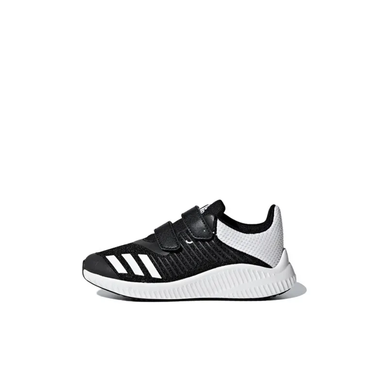 Adidas Fortarun Wide Cf Slip Resistant Low Top Kids Lifestyle Shoes Black White Children Aged 3 7 Years Old-0