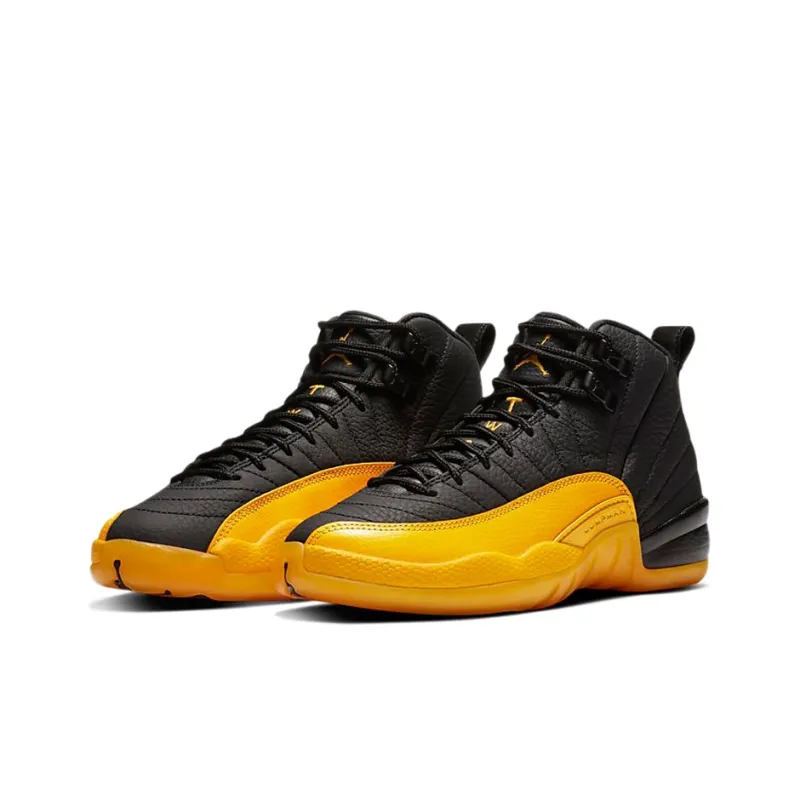 Jordan 12 Retro Black University Gold GS-2