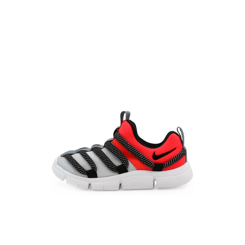 Nike Novice Low Top Sports Casual Shoes Black Gray Red Children Aged 3 7 Years Old-0