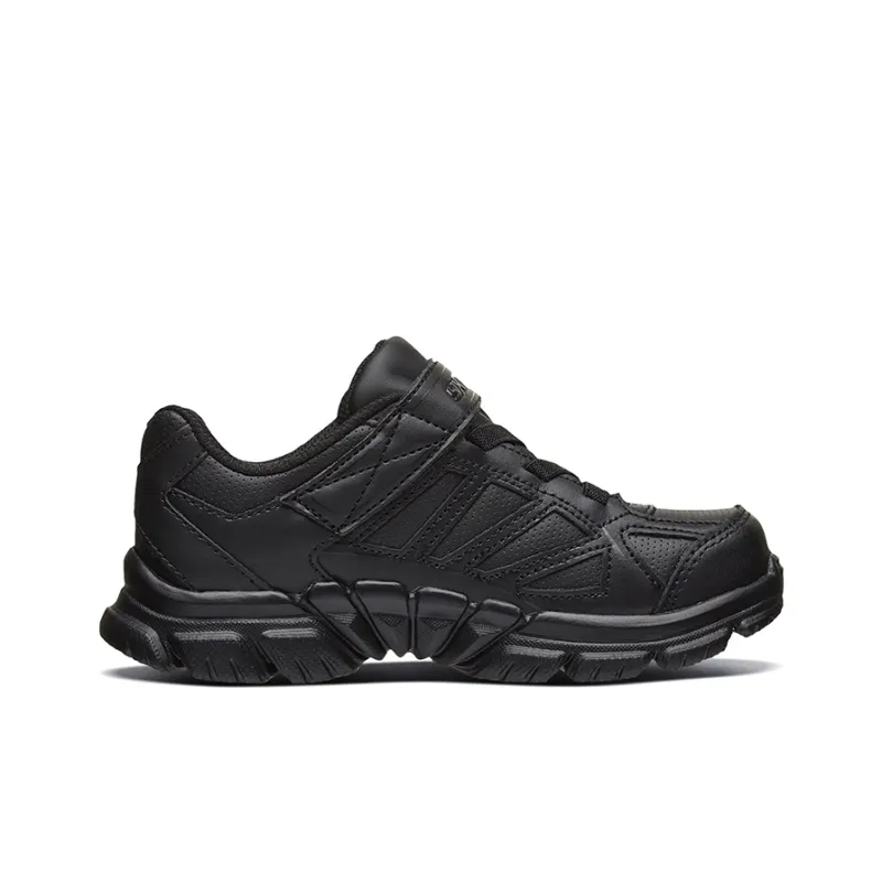 Skechers Tough Tra Abrasion Resistant Low Top Running Shoes Black Teenagers-1
