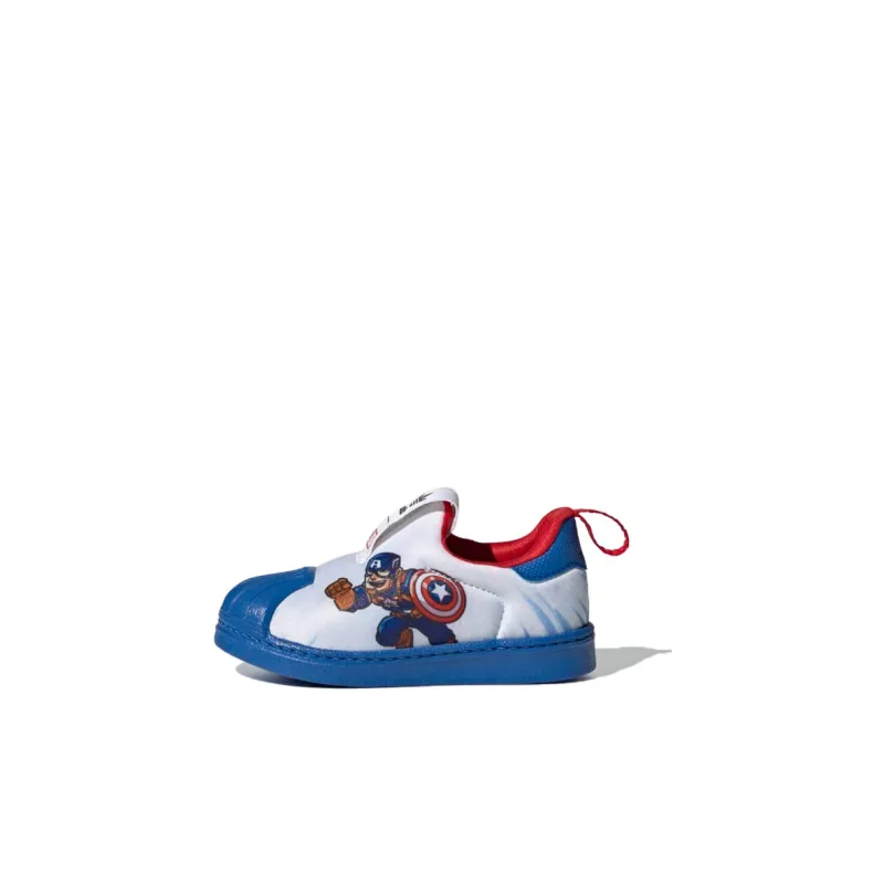 Adidas Originals Superstar Series Breathable Low-Top Toddler Shoes White Blue Red Infant And Toddler-0