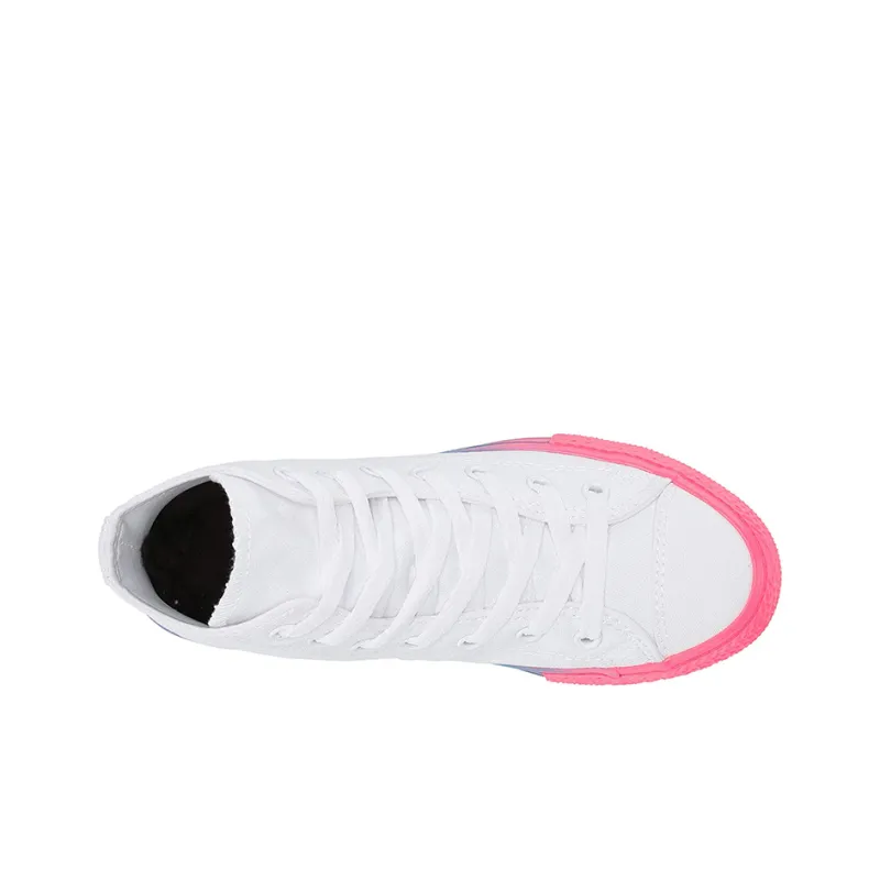 Converse Chuck Taylor All Star Non-slip Lightweight High-Top Canvas Shoes White Teenagers-1