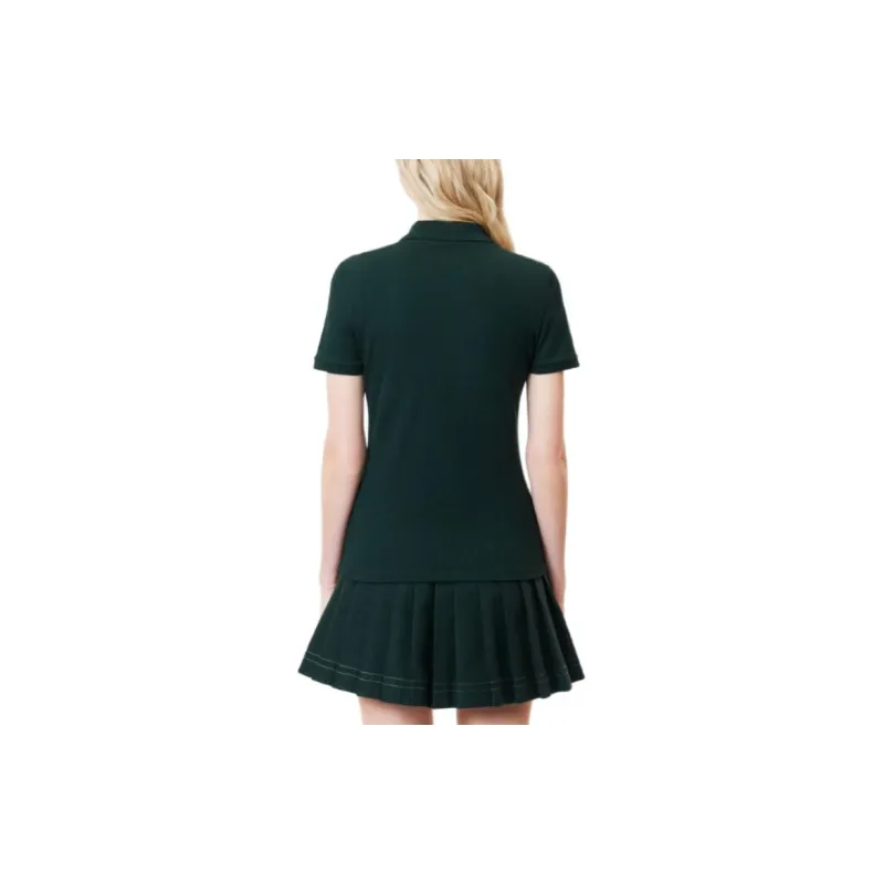 LACOSTE Polo Shirt Women's Medium Pea Green-2