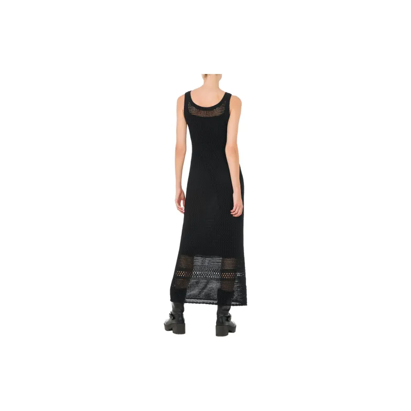 MOSCHINO Scoop neck Open knit Dress-2