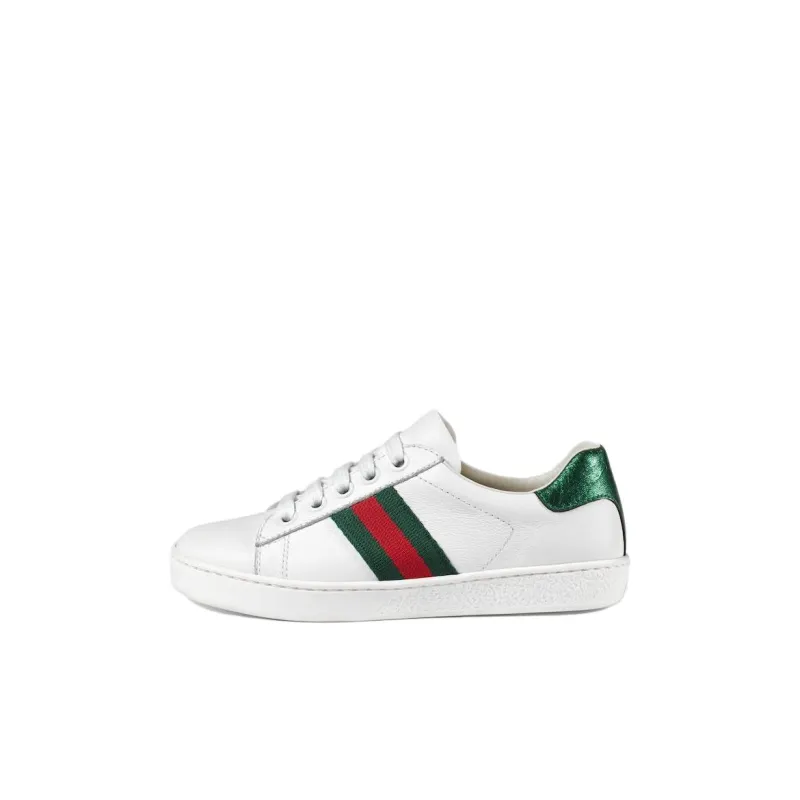 GUCCI Kids Web-trim Low-top Sneakers-0