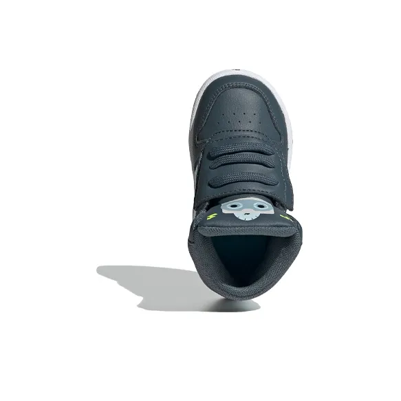 Adidas Neo Hoops Mid 2.0 I TD Mid Top Skateboard Shoes Blue White Infant And Toddler-4