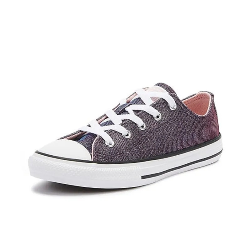 Converse Chuck Taylor All Star Durable Breathable Low Top Kids Canvas Shoes Purple Pink Teenagers-2