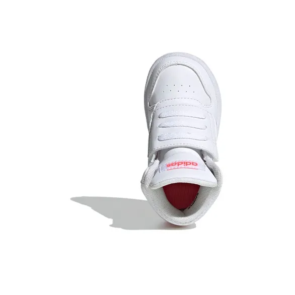 Adidas Neo Hoops 2.0 Mid Slip Resistant Mid Top Skateboard Shoes White Pink Infant And Toddler-4