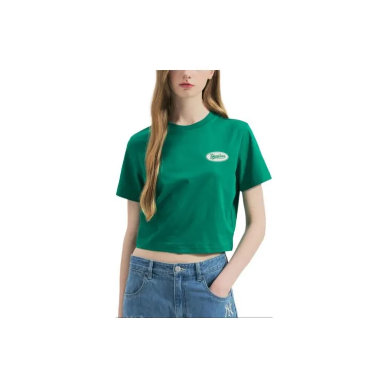 MLB New York Yankees T Shirts Women's Green-2