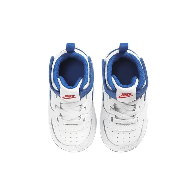 Nike Mid 2 High Top Skateboard Shoes White Blue Infant And Toddler-4