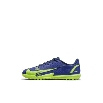 Nike JR Mercurial Vapor 14 Academy TF Anti-Slip Wear-Resistant Low-Top Kids' Soccer Shoes Turquoise Kids'