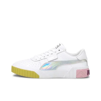 PUMA Cali Series Bubbles Jr Low-Top Kids' Skateboarding Shoes White Pink Yellow Teenagers