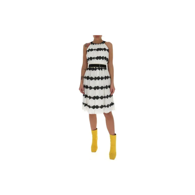 MaxMara Sleeveless Dresses Women's White-3