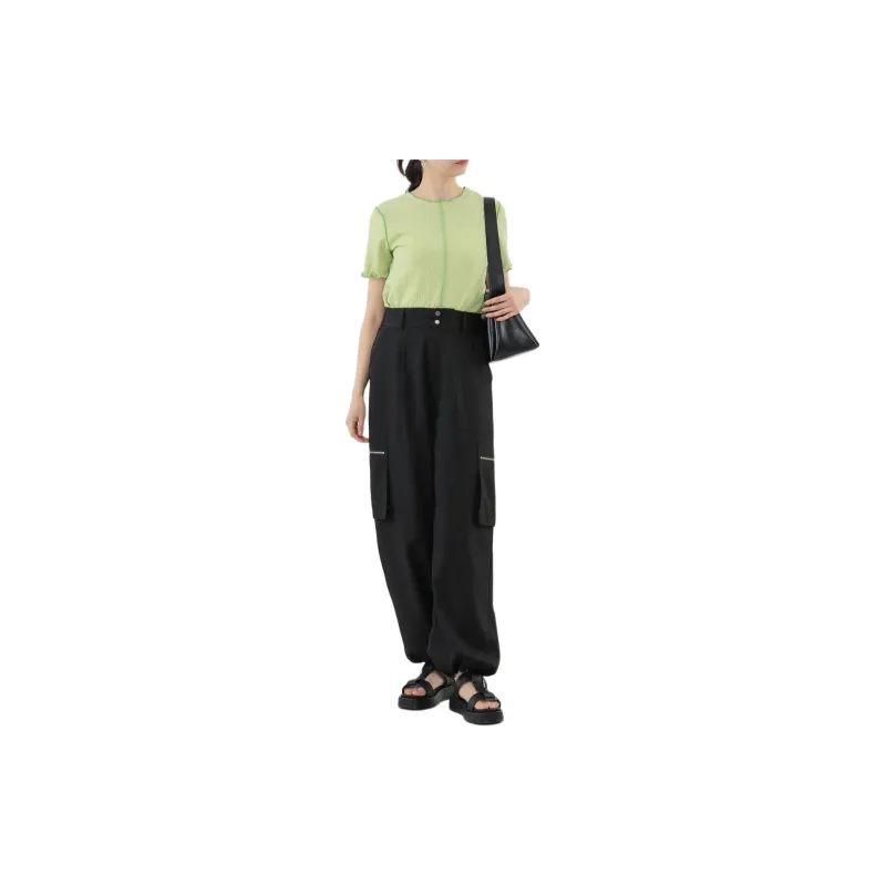 Beams T Shirts Women's Green-2