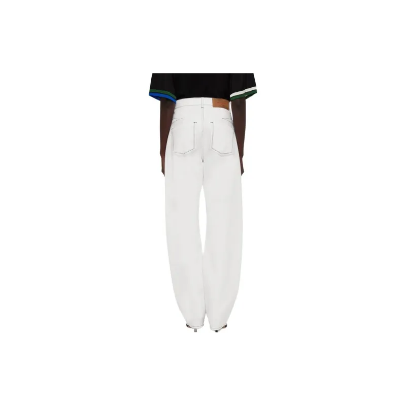 Ferragamo Contrast-stitched Wide-leg Jeans-3