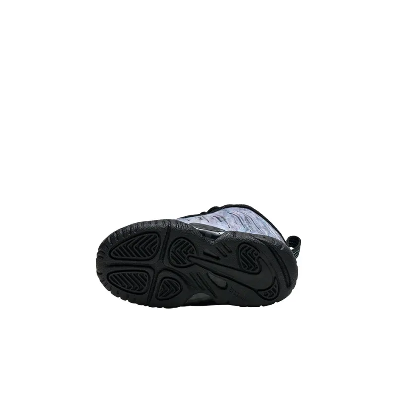 Nike Foamposite One PRM Anti-Slip Wear-Resistant Mid-Top Toddler Shoes Black Multicolor Infant And Toddler-4