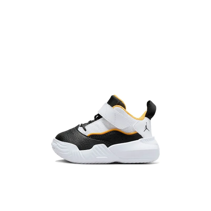 Jordan Stay Loyal Series Low-Top Basketball Shoes Black White Yellow Infant And Toddler-0