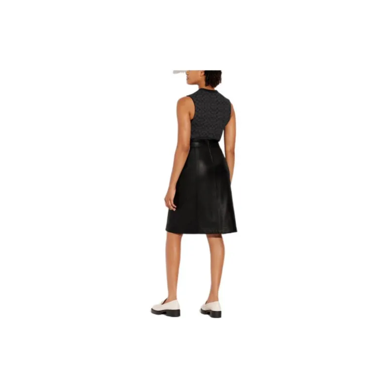 COACH Casual Short Skirts Women's Black-2