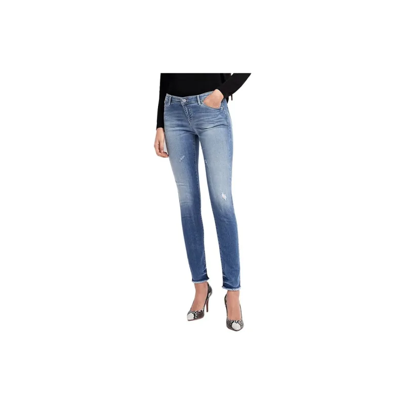 EMPORIO ARMANI Denim Trousers Women's Blue-2