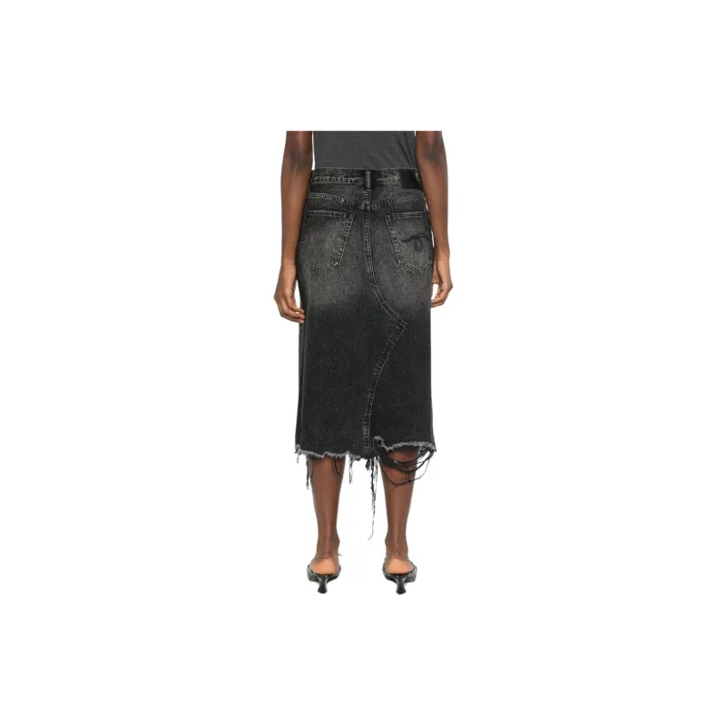 R13 Jesse Frayed Skirt-2