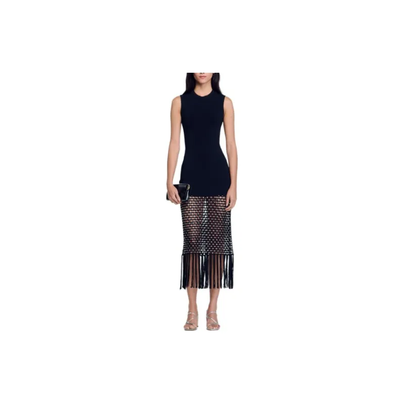 Sandro Crystal embellished Dress-2