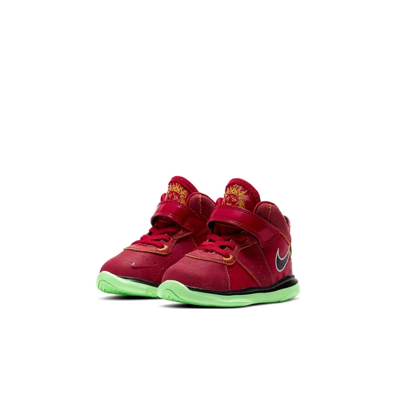 Nike Lebron 8 'Empire Jade' Forbidden City High-Top Basketball Shoes Black Red Infant And Toddler-2