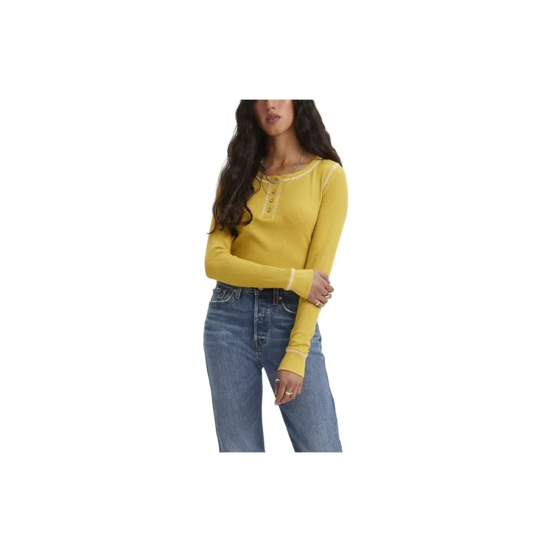 Levis Sweaters Women's Yellow-1