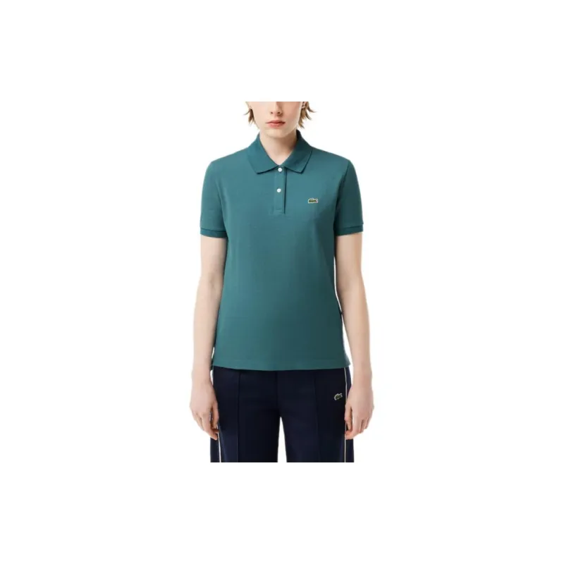 LACOSTE Polo Shirt Women's Aqua Blue-1