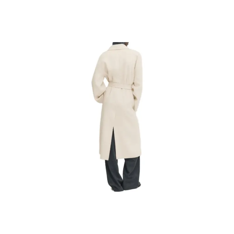 Massimo Dutti Coats Women's Ecru-2