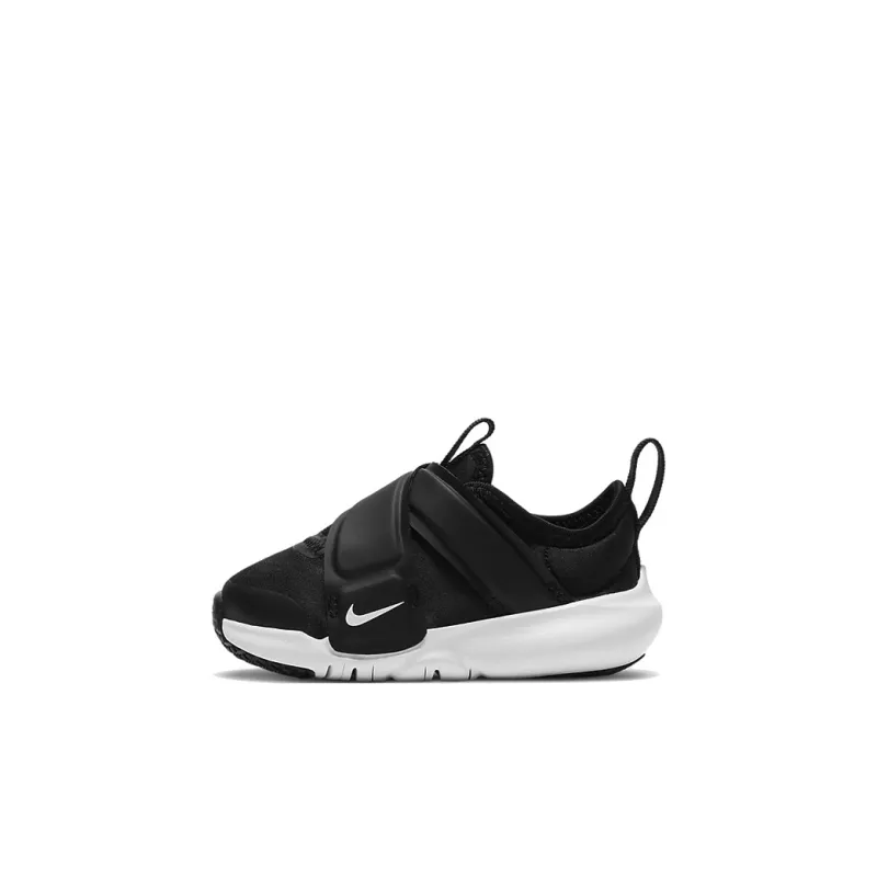 Nike Flex Advance Slip Resistant Cushioning Abrasion Resistant Low Top Running Shoes Black White Infant And Toddler-0