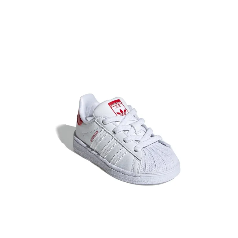 Adidas Originals Slip Resistant Low Top Toddler Shoes White Red Infant And Toddler-2