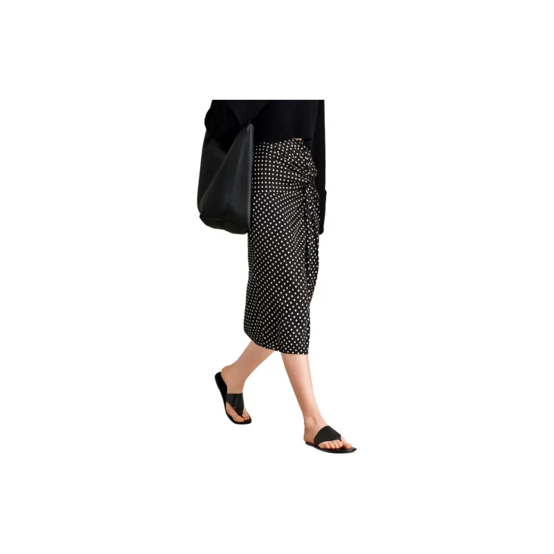HAVVA Casual Long Skirts Women's Polka Dot-2