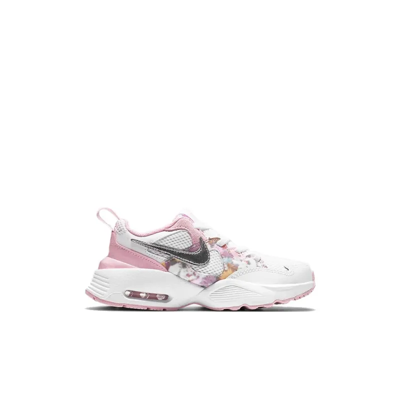 Nike Air Max Fusion SE Durable Breathable Low Top Kids Lifestyle Shoes Pink White Children Aged 3 7 Years Old-1