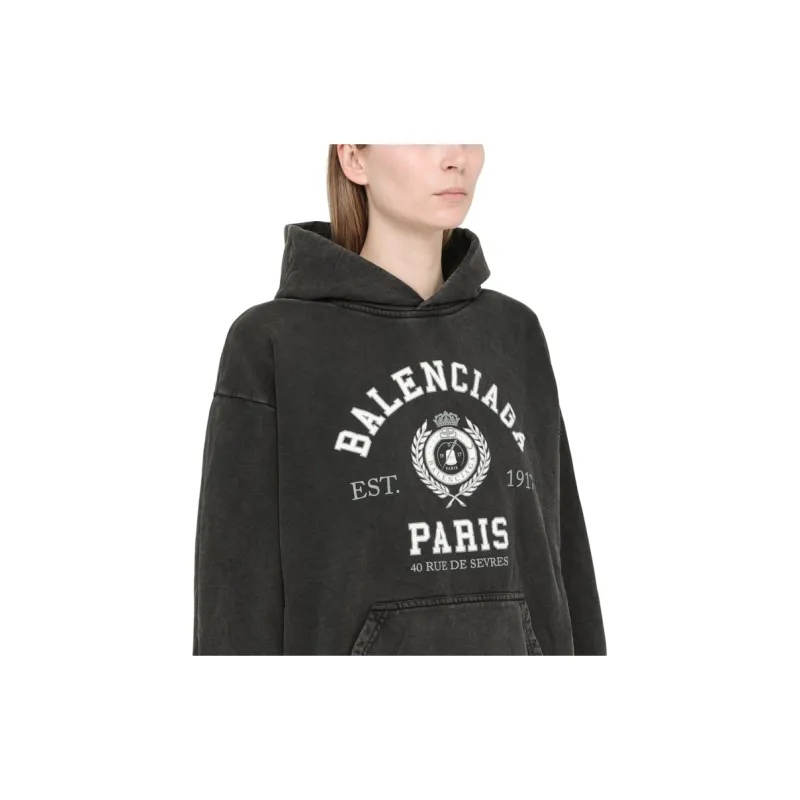 Balenciaga Sweatshirt Women's Dark Gray-4