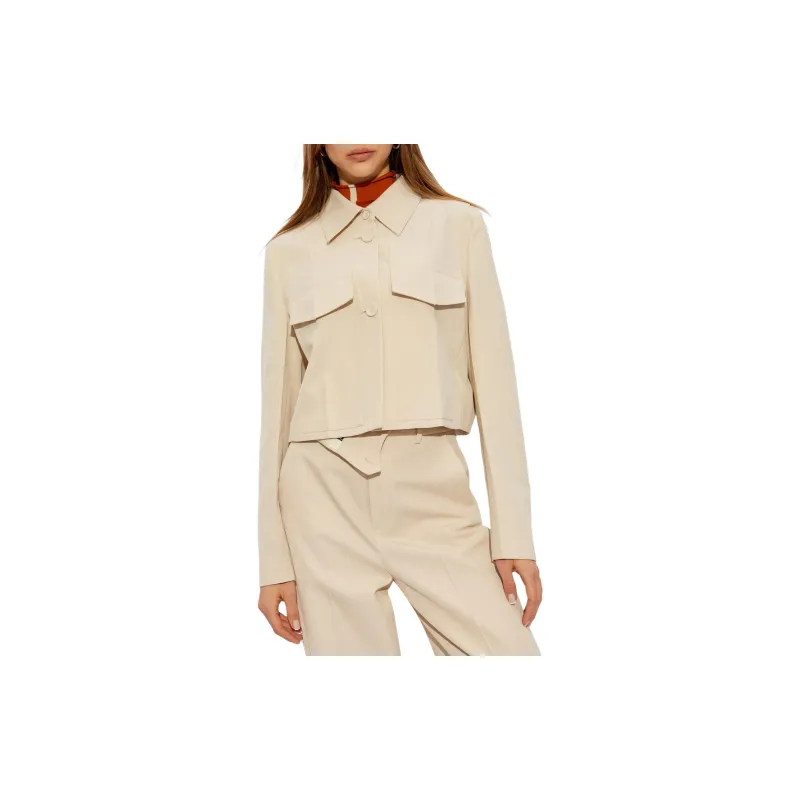 FENDI Twill Cropped Jacket-2