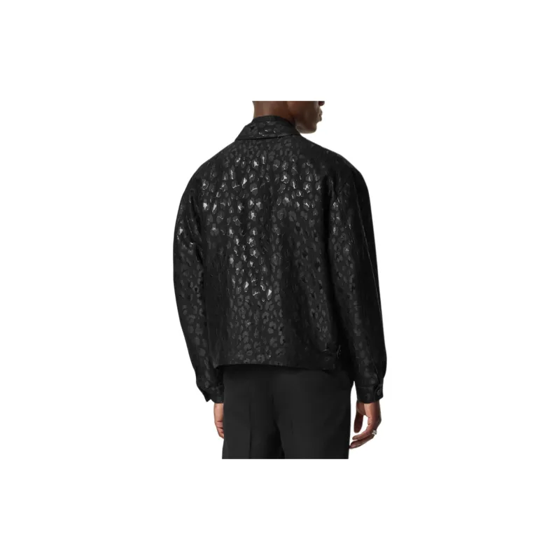 VERSACE Leopard Printed Zipped Jacket-2