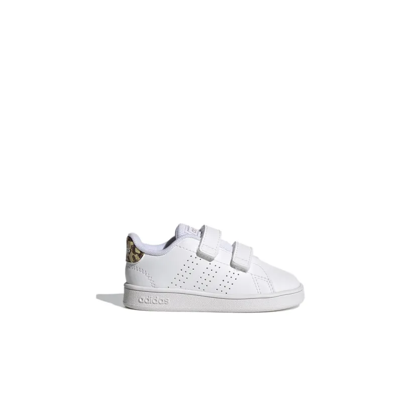 Adidas Neo ADVANTAGE Low Top Toddler Shoes White Yellow Infant And Toddler-1