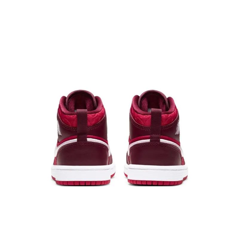 Jordan 1 Mid SE PS Red Quilted-3