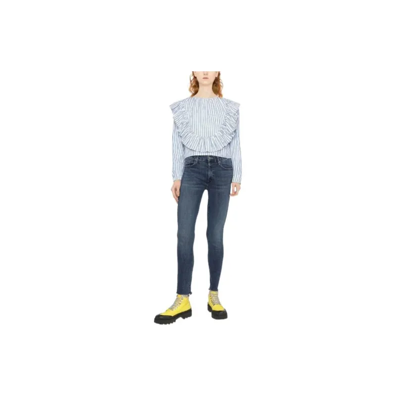 MOTHER Distressed Skinny Jeans-1