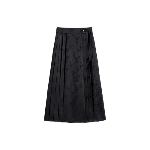 TOUCH Casual Long Skirts Women's Black