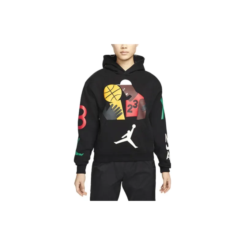 Jordan Nina Chanel Sweatshirt Fall Women's Black-1