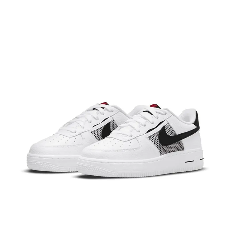 Nike Air Force 1 Low Mesh Pocket White Black GS-2