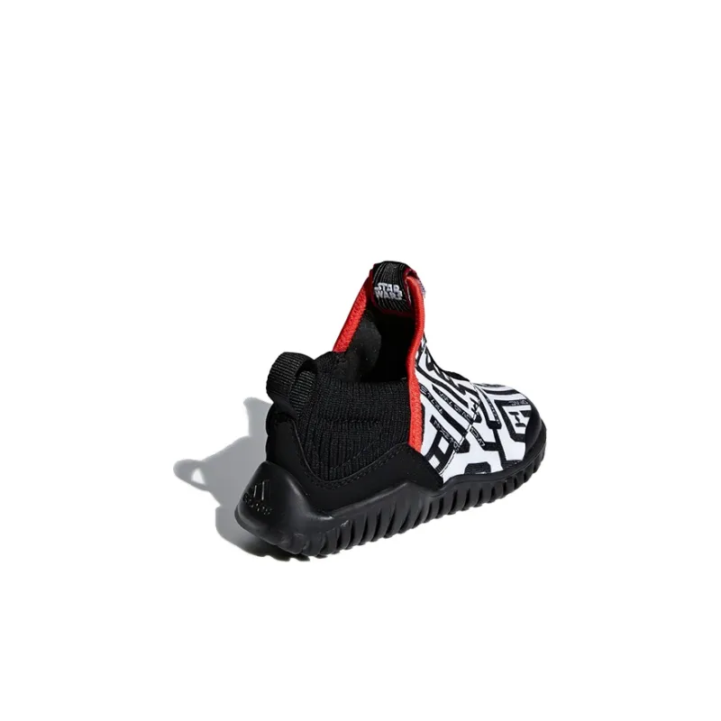 Adidas Rapida Slip Resistant Low Top Toddler Shoes Black White Red Infant And Toddler-3